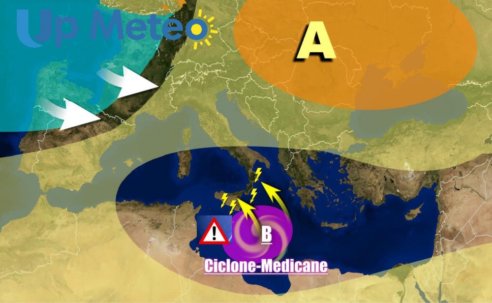 UP Meteo - Articoli Nuovo ciclone al Sud, possibile medicane? Nuovo violento maltempo