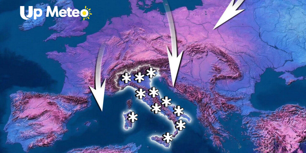 UP Meteo - Articoli Maltempo fino a giovedì su parte dell’Italia: attesi vento, piogge e nevicate