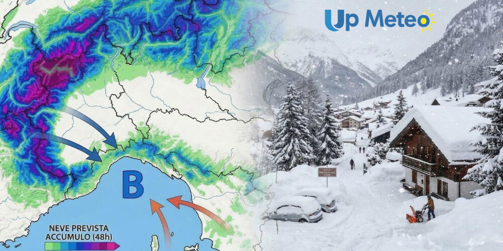 UP Meteo - Articoli Neve abbondante sulle Alpi: accumuli ingenti attesi in sole 48 ore